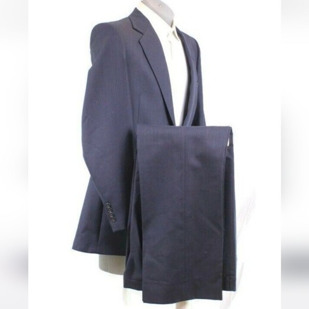 Pierre Cardin Men's Dark Charcoal Suit Jacket And Pants